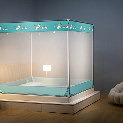 2025新款坐床式全包蚊帐 独角兽