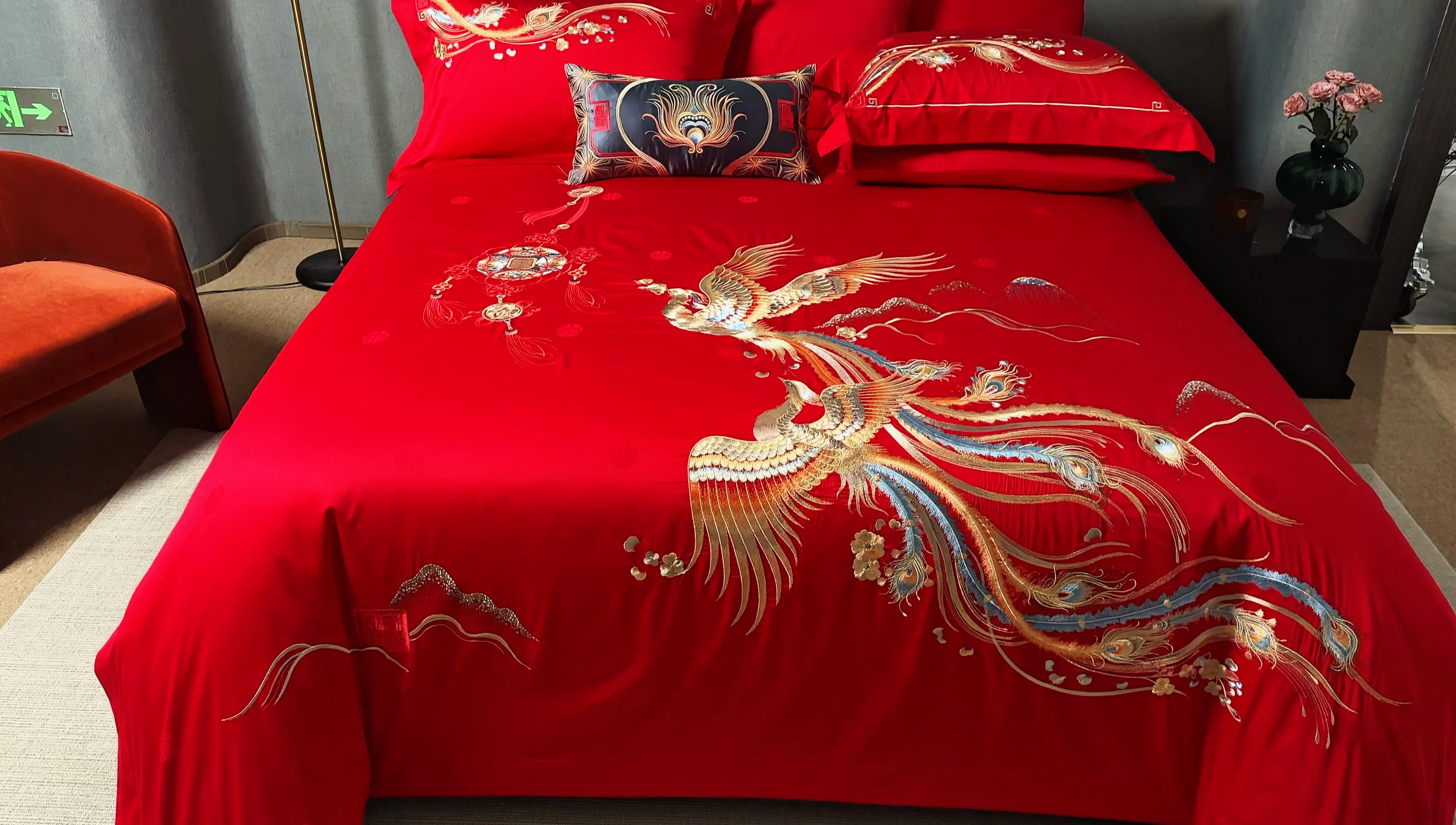 91家纺网 家纺一手货源 找家纺 爱情故事2025新款婚庆新品 喜结连理