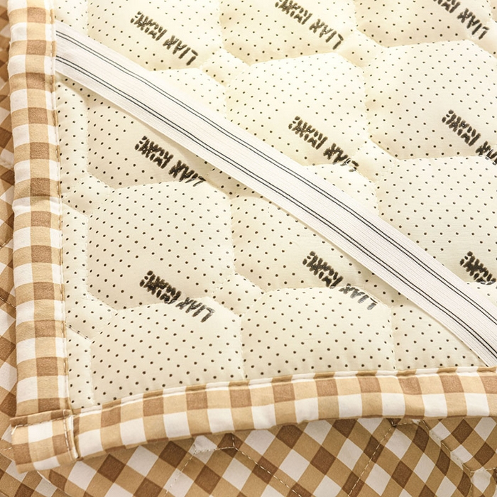 91家纺网 家纺一手货源 找家纺 恋绒家纺 无印风高低床学生床褥水洗棉宿舍上下铺软床垫 黄小格