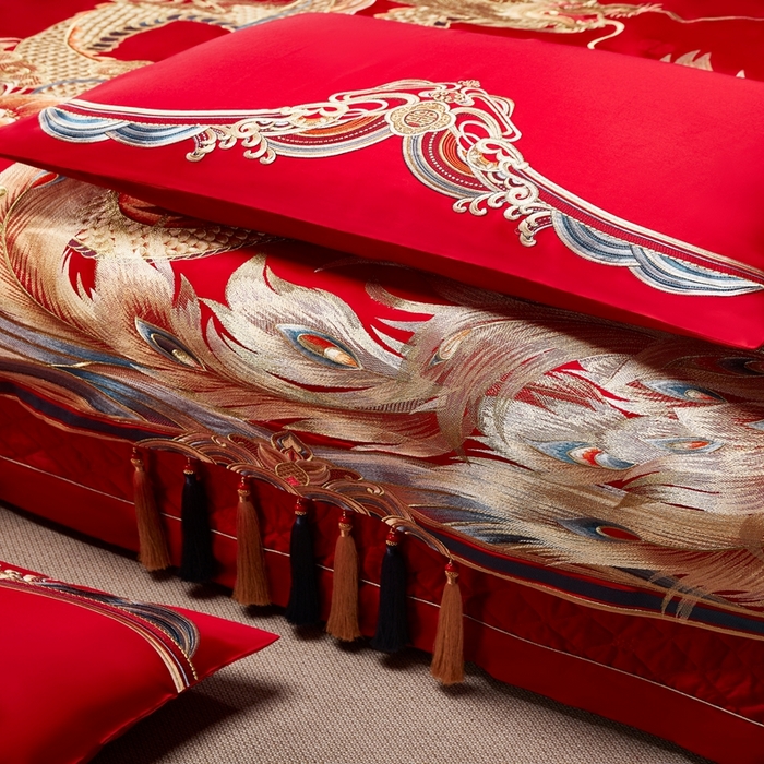 91家纺网 家纺一手货源 找家纺 爱情故事2025新款婚庆新品 天长地久