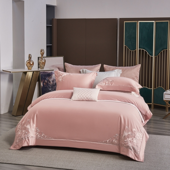 91家纺网 家纺一手货源 找家纺 爱情故事2025春夏居家新品四件套 幸福花语