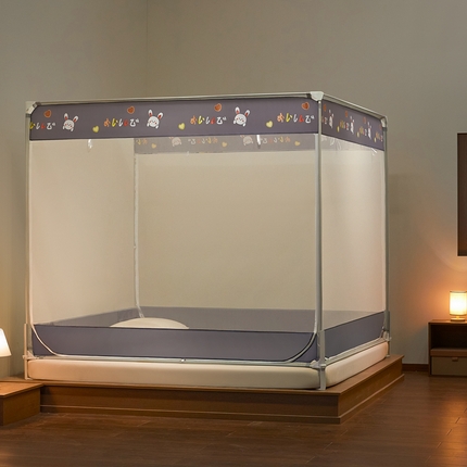 2025新款坐床式全包蚊帐兔兔仔