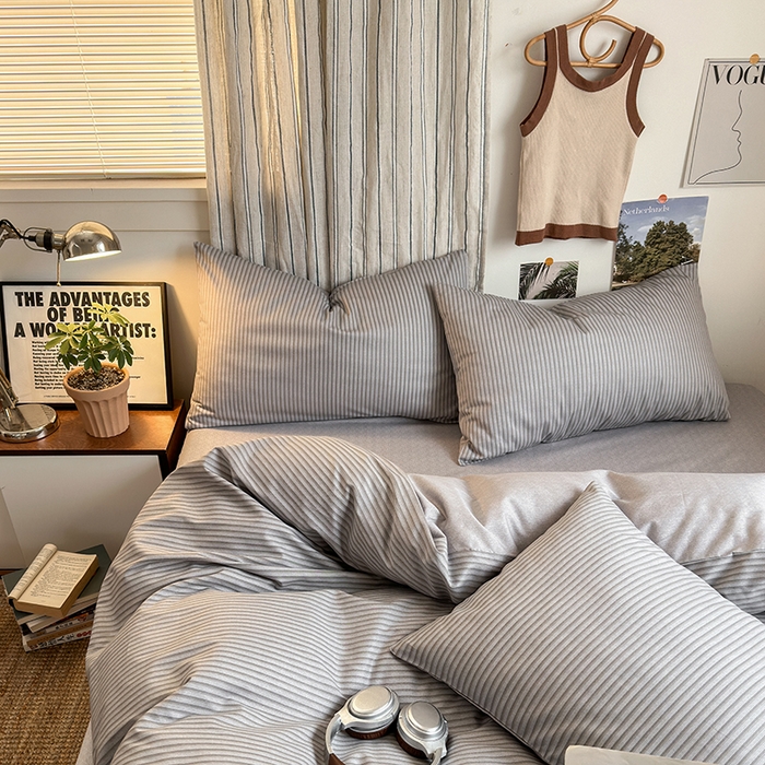 91家纺网 家纺一手货源 找家纺 麦伦家居 2025春夏新品全棉斜纹40支13372系列 绅士之约