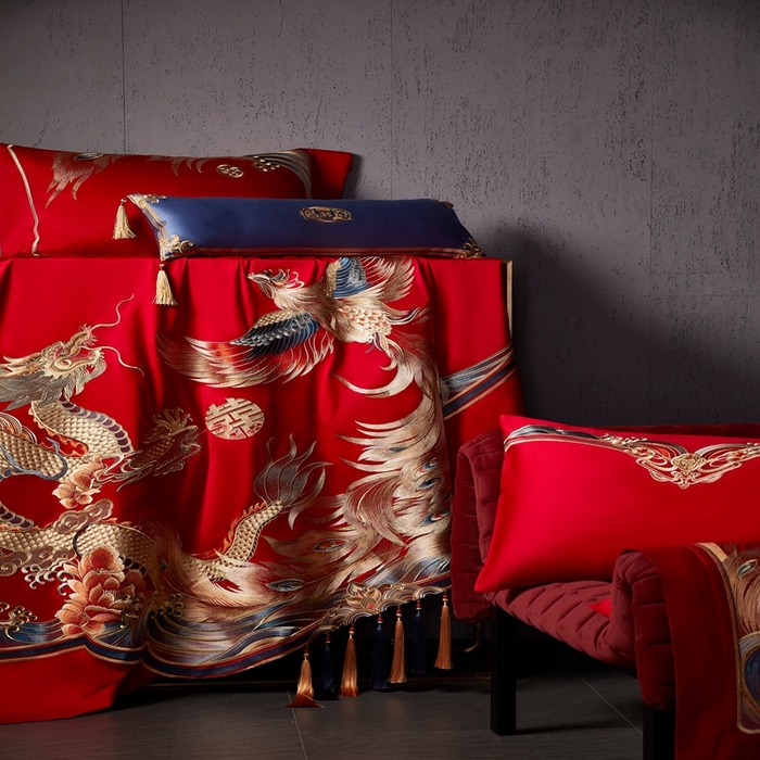 91家纺网 家纺一手货源 找家纺 爱情故事2025新款婚庆新品 天长地久