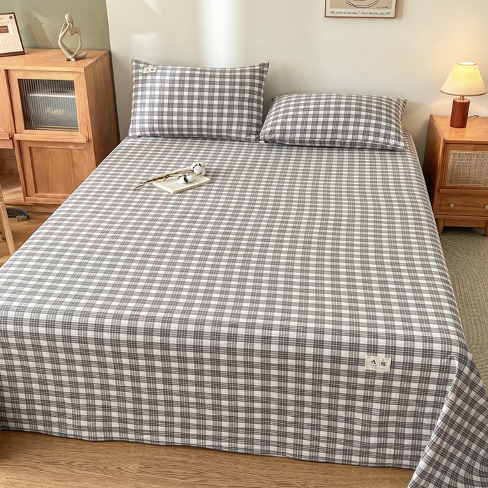 91家纺网 家纺一手货源 找家纺 21度C 2025新款A类全棉母婴级四件套单品系列-单床单 澳白灰