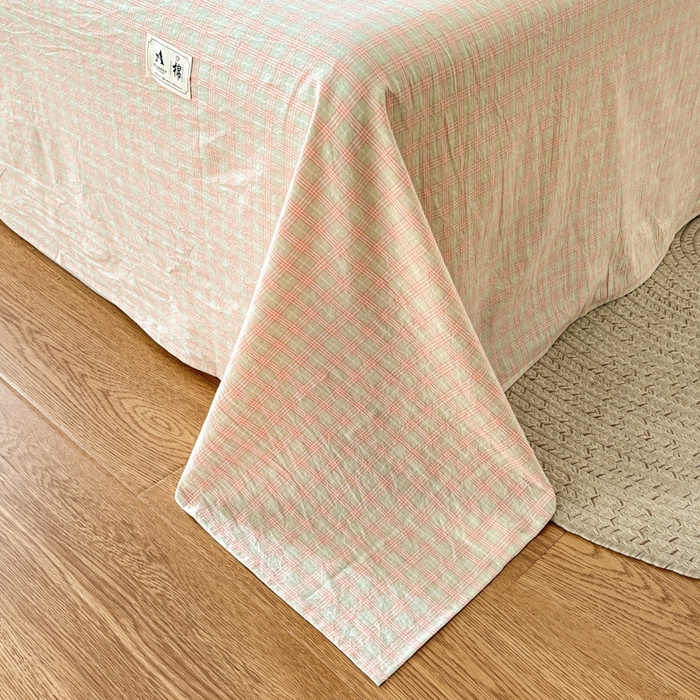 91家纺网 家纺一手货源 找家纺 21度C 2025新款A类全棉母婴级四件套单品系列-单床单 春野玉