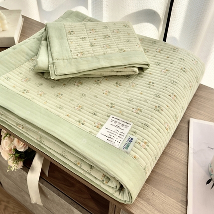 91家纺网 家纺一手货源 找家纺 尊妙被业 （总）2025春夏新款全棉纯棉印花床盖三件套
