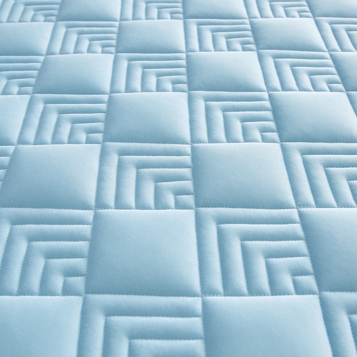 91家纺网 家纺一手货源 找家纺 艺博床垫 2025新款水洗棉成人床垫 蓝色