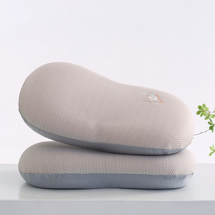 小牛席业 2025新款猫肚记忆夏凉枕 米咖 大号35*55cm（含枕芯）