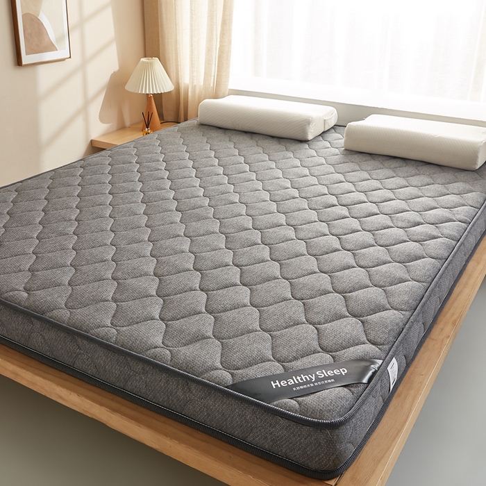 91家纺网 家纺一手货源 找家纺 艺博床垫 2025新款25d立体海绵床垫 格子灰