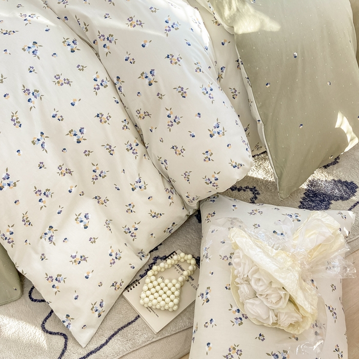 91家纺网 家纺一手货源 找家纺 宜家坊 2025早春新品全棉纯棉喷气13070小清新印花纯棉四件套-风格二 扶摇