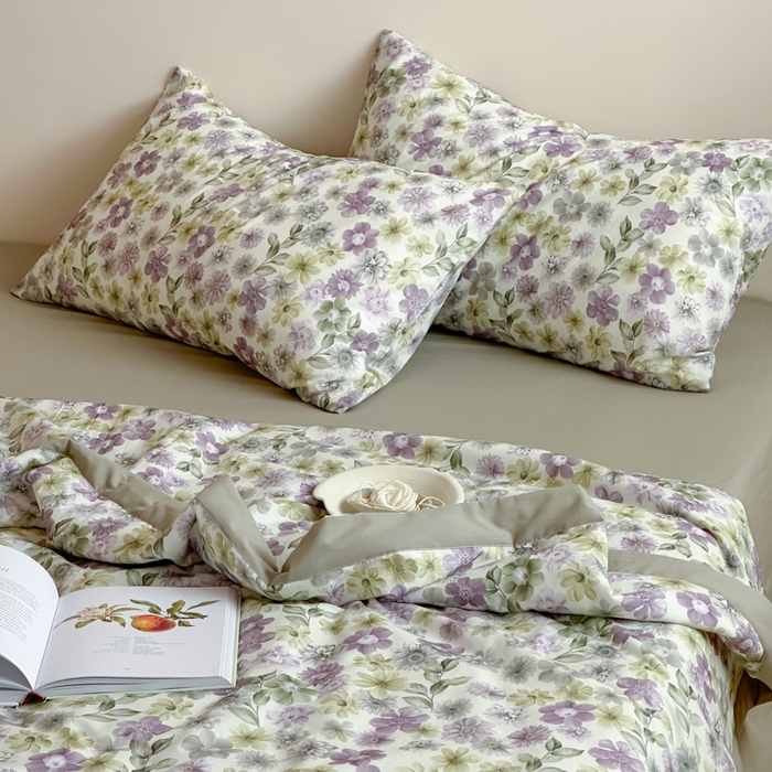 91家纺网 家纺一手货源 找家纺 大彩家居 2025新款全棉有氧水洗纱布夏被夏凉被 奇妙花园