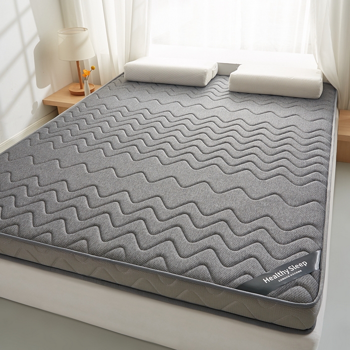 91家纺网 家纺一手货源 找家纺 艺博床垫 2025新款25d立体海绵床垫 曲线灰