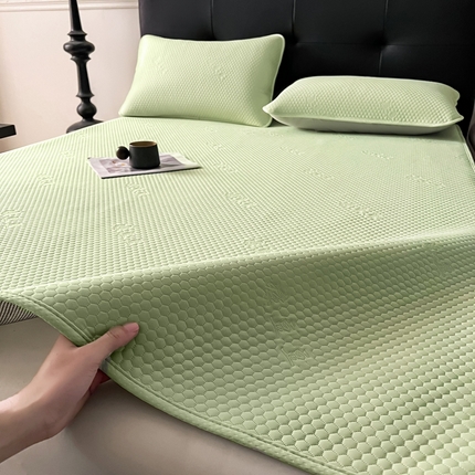 91家纺网 家纺一手货源 找家纺 大元 2025新款3D凉豆豆圆角床席款凉席 凉豆豆-薄荷绿