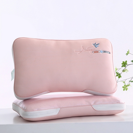 小牛席业 2025新款可机洗云柔夏凉枕 粉色 35*55cm单枕套（不含枕芯）
