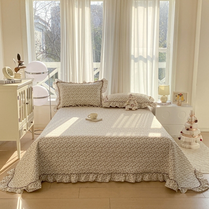 91家纺网 家纺一手货源 找家纺 （总）尊妙被业 2025新款针织棉床盖三件套