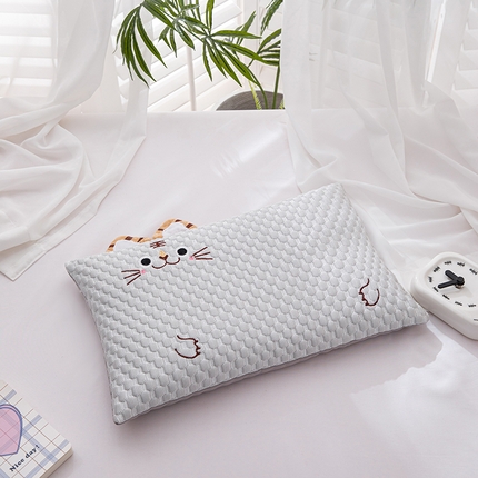 91家纺网 家纺一手货源 找家纺 （总）仁宇枕业 2025新款新品0-6-12婴幼儿枕头冰爽凉豆豆虎头荞麦枕儿童学生枕头