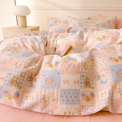 DoDo 兜兜 2025新款全棉双层纱印花单被套（可定做尺寸） 萌宠乐园