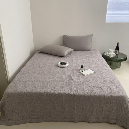 麻依2025新款全棉韩国纱布夏被子被芯 麦浪-木棕