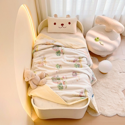 御棉坊 2025新款A类50天丝数码印花夏被子被芯 午后花园