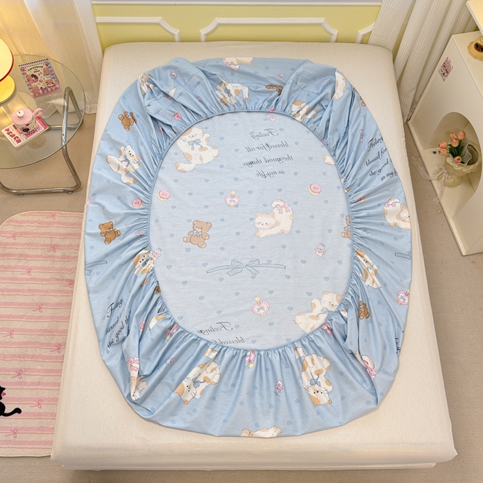 91家纺网 家纺一手货源 找家纺 （总）吉象家纺 2025新款高支密全棉印花单品系列-单床笠