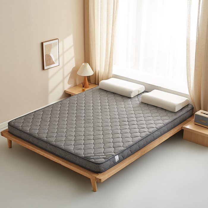 91家纺网 家纺一手货源 找家纺 艺博床垫 2025新款25d立体海绵床垫 格子灰