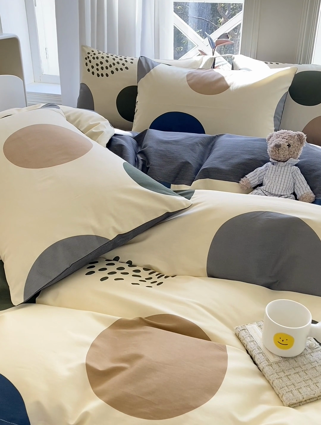 91家纺网 家纺一手货源 找家纺 宜家坊 2025早春新品全棉纯棉喷气13070小清新印花纯棉四件套-风格二 米亚