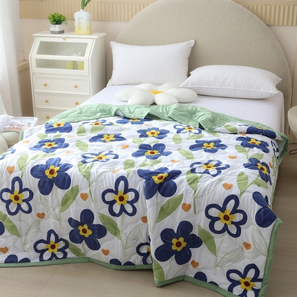 91家纺网 家纺一手货源 找家纺 诗雅纺织 2025新款超柔水洗棉夏凉被空调被 寻觅