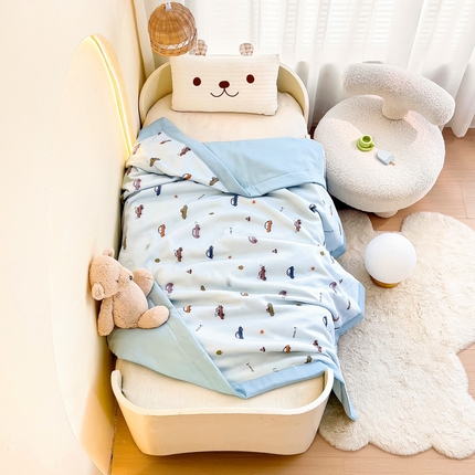 御棉坊 2025新款A类50天丝数码印花夏被子被芯 快乐旅行