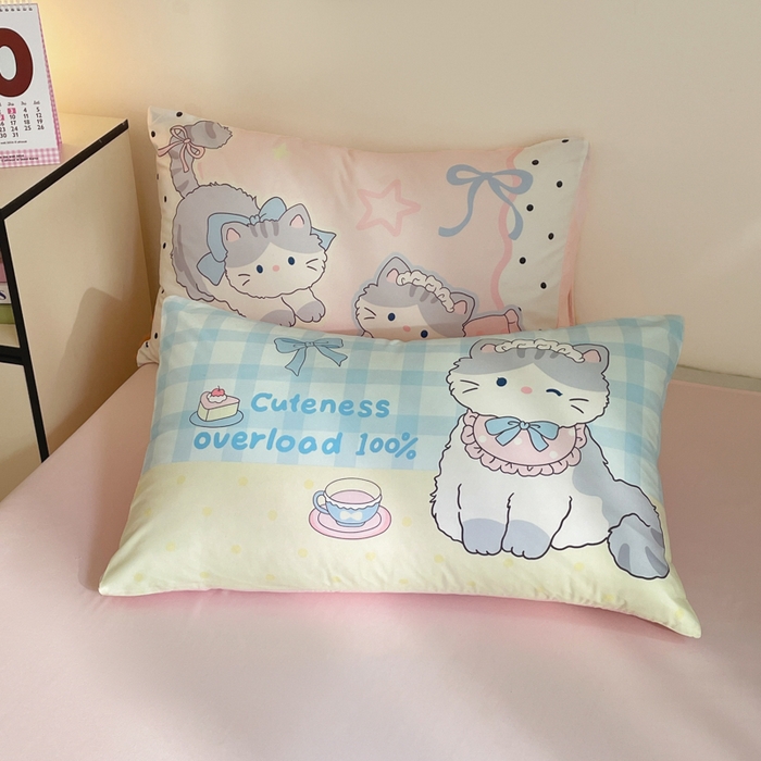 91家纺网 家纺一手货源 找家纺 沐慕 2025新款大版印加绣款四件套 猫咪日记