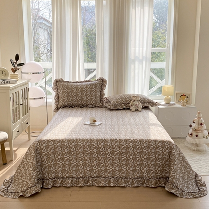 91家纺网 家纺一手货源 找家纺 （总）尊妙被业 2025新款针织棉床盖三件套