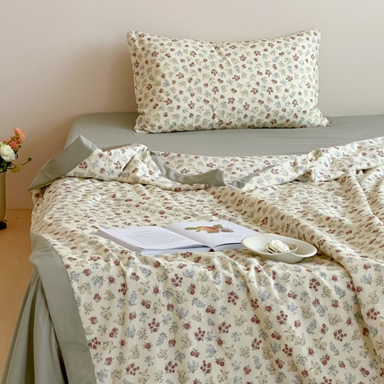 大彩家居 2025新款全棉有氧水洗纱布夏被夏凉被 小碎花