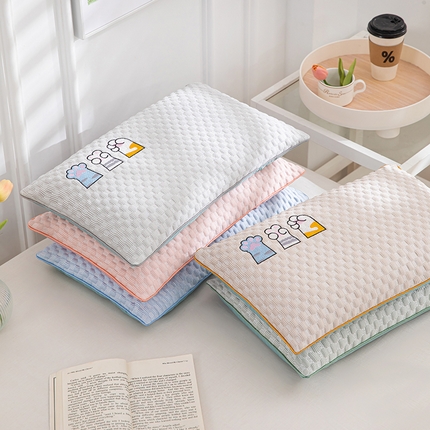 91家纺网 家纺一手货源 找家纺 （总）仁宇枕业 2025新款新品0-6-12婴幼儿枕头冰爽凉豆豆虎头荞麦枕儿童学生枕头