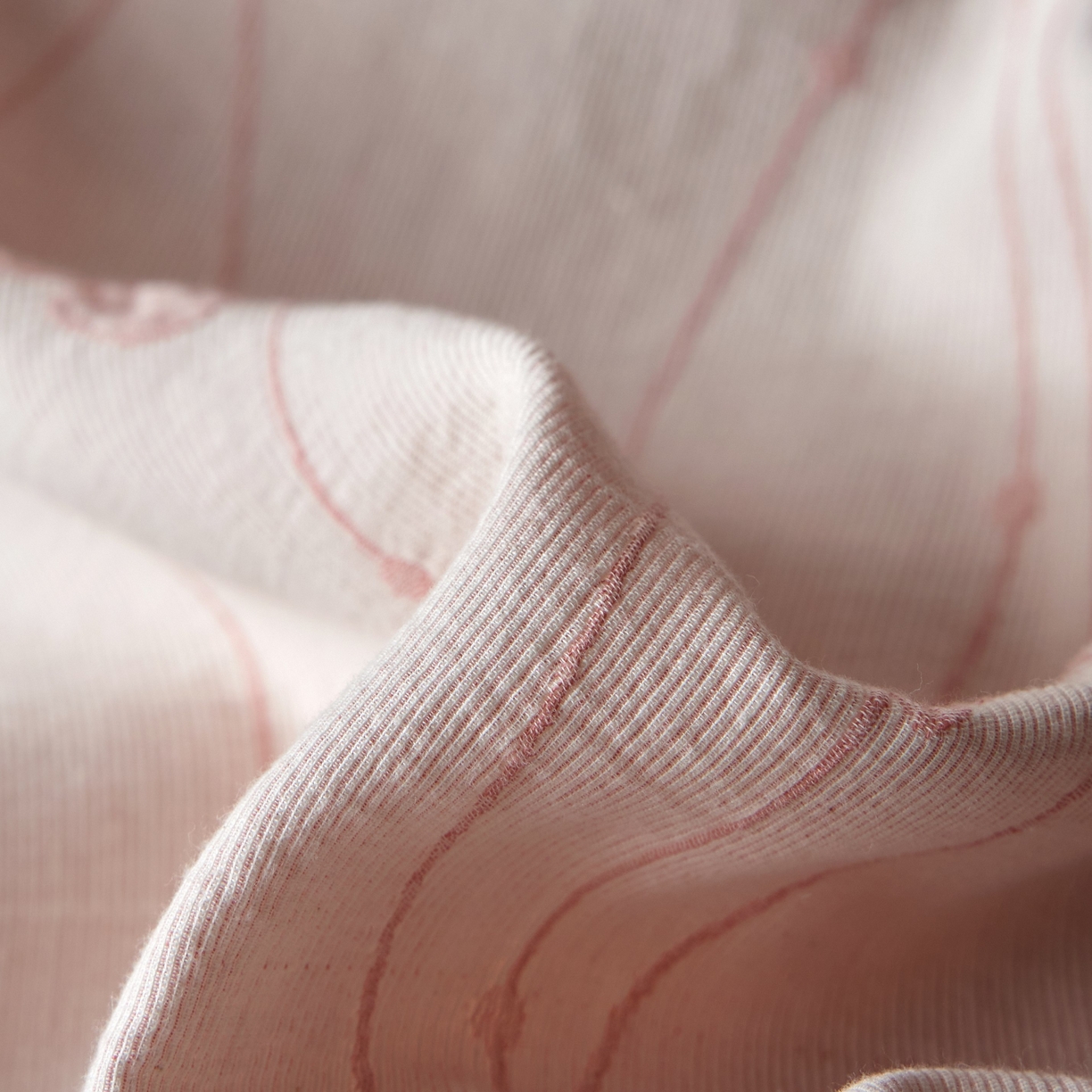 91家纺网 家纺一手货源 找家纺 安莱生活 2025新款60s双层纱色织大提花蝶舞翩翩四件套系列 蝶舞翩翩-嫩粉