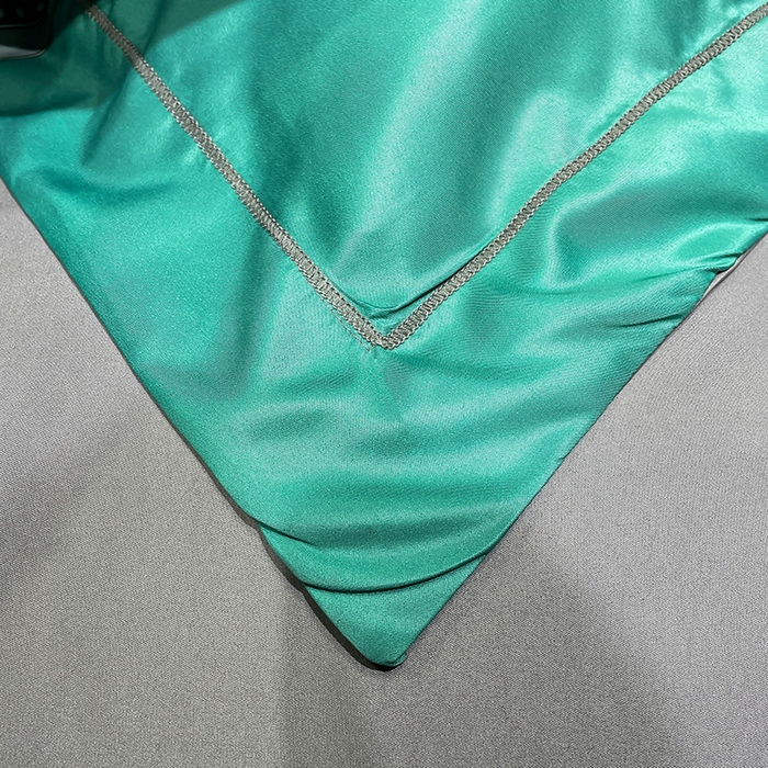 91家纺网 家纺一手货源 找家纺 梵克保罗 2025春夏新款天丝数码大版印花四件套 奥洛琳-绿