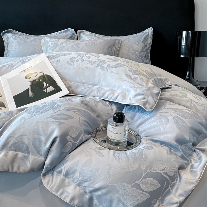 91家纺网 家纺一手货源 找家纺 （总）米彩家纺 2025新款A类水洗真丝天丝提花四件套