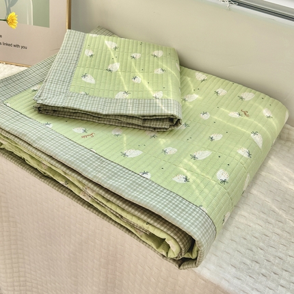 91家纺网 家纺一手货源 找家纺 尊妙被业 （总）2025春夏新款全棉纯棉印花床盖三件套