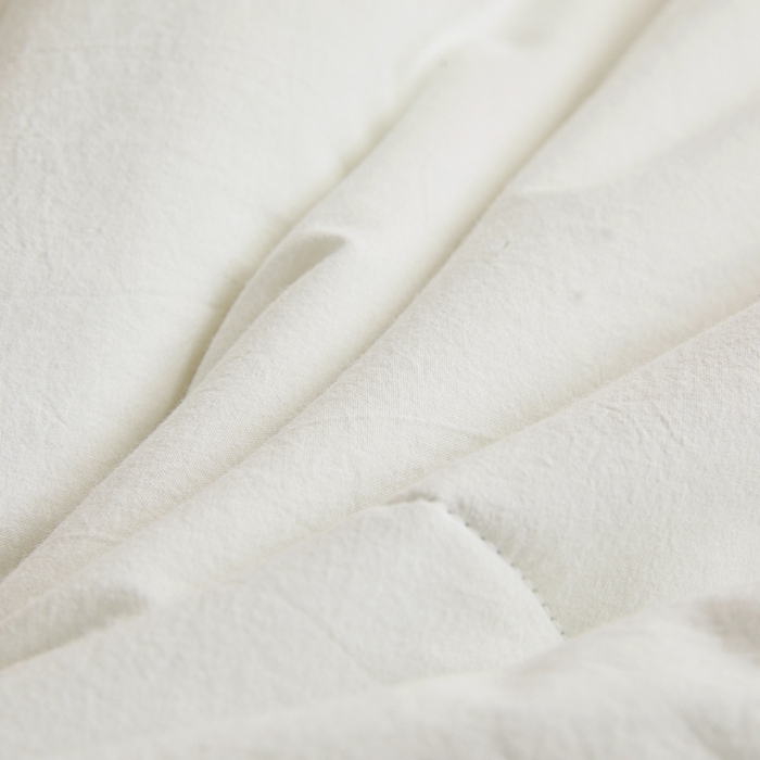 91家纺网 家纺一手货源 找家纺 熙宴家纺 2025新款水洗棉100%新疆棉花夏被-棉白 棉白+绿