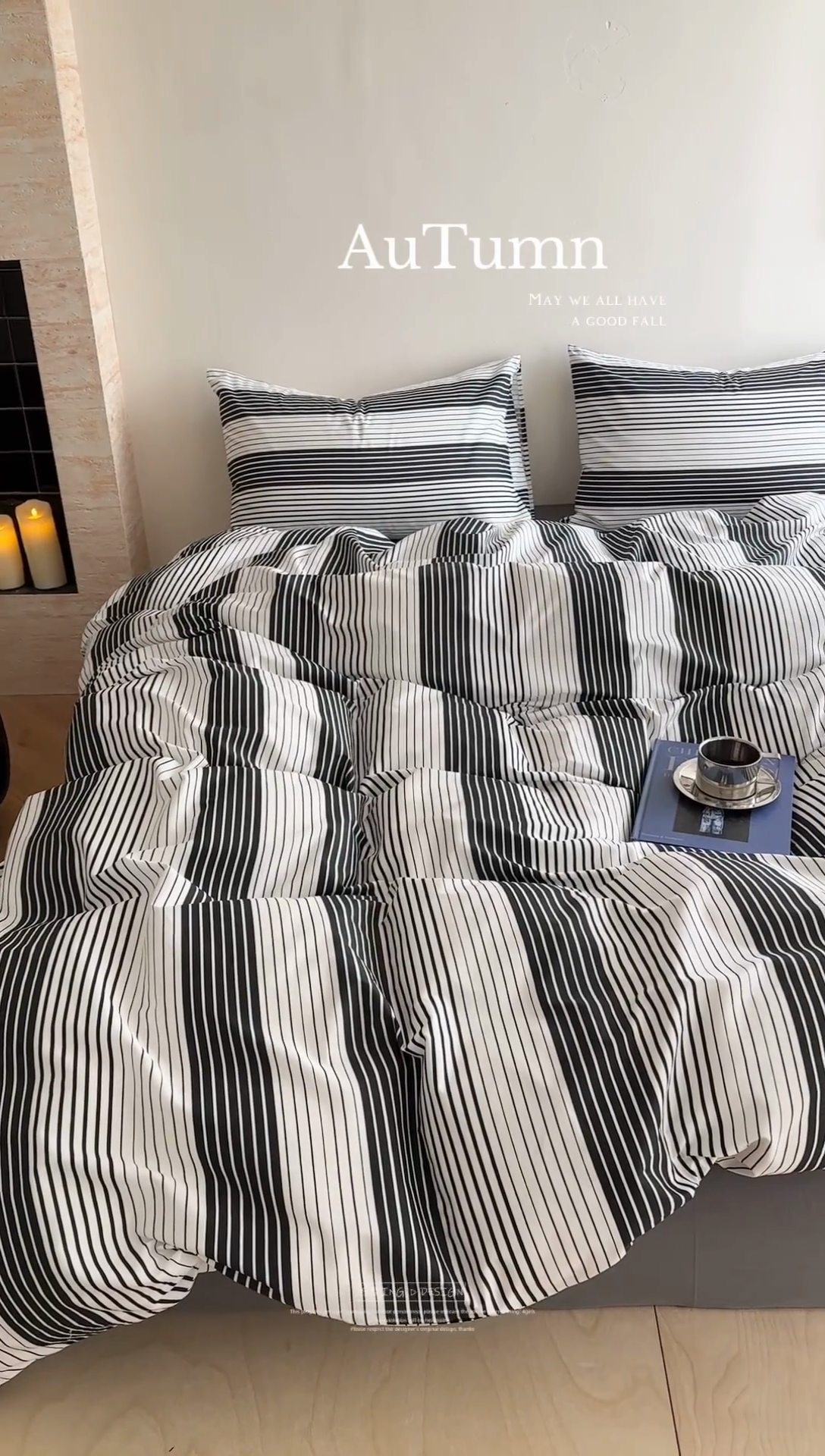 91家纺网 家纺一手货源 找家纺 金丝鸟家纺 2025新款全棉斜纹印花条纹系列四件套及单品 数往