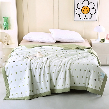 91家纺网 家纺一手货源 找家纺 （总）欧朵家纺 2025新款A类针织棉印花夏被子被芯