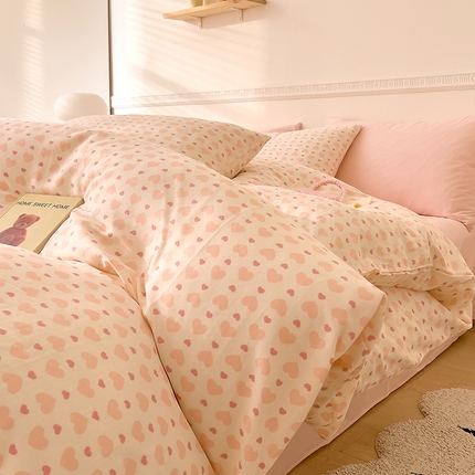 DoDo 兜兜 2025新款全棉双层纱印花四件套（可定做尺寸） 小确幸