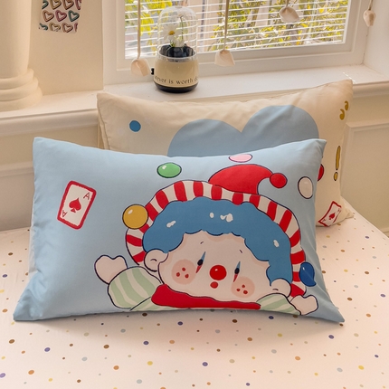 91家纺网 家纺一手货源 找家纺 （总）尤米 【提供买家秀】2025新款水洗棉大版卡通毛巾绣套件系列-单枕套
