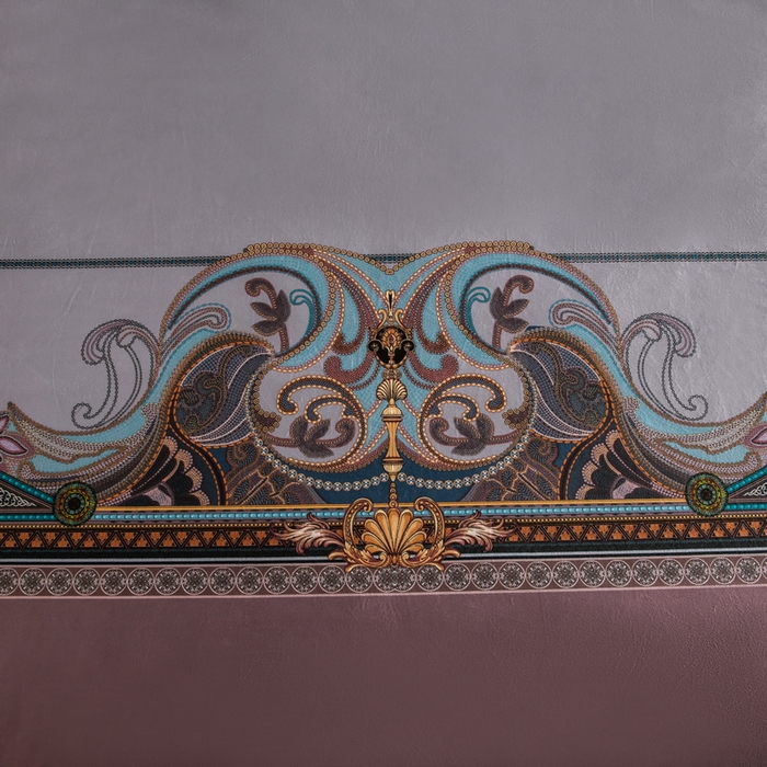 91家纺网 家纺一手货源 找家纺 梵克保罗 2025春夏新款天丝数码大版印花四件套 柏之林