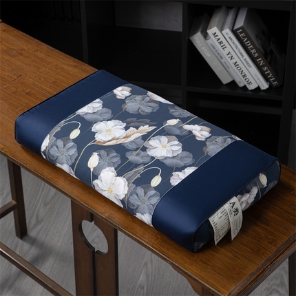 91家纺网 家纺一手货源 找家纺 （总）仁宇枕业 2025新款新品高端奢华全棉贡缎牡丹花开系列全荞麦枕头枕芯