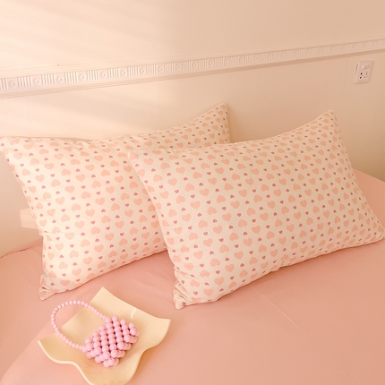 91家纺网 家纺一手货源 找家纺 （总）DoDo 兜兜 2025新款全棉双层纱印花单枕套（可定做尺寸）
