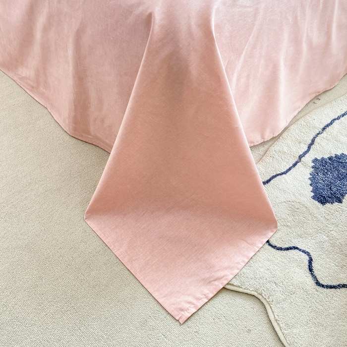 91家纺网 家纺一手货源 找家纺 宜家坊 2025早春新品全棉纯棉喷气13070小清新印花纯棉四件套-风格二 浮春绘