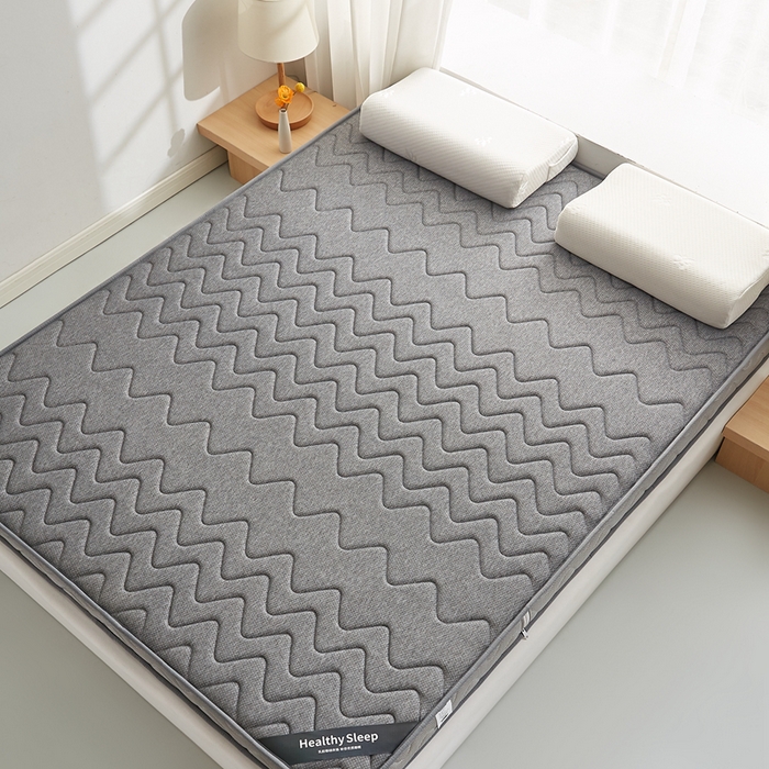 91家纺网 家纺一手货源 找家纺 艺博床垫 2025新款25d立体海绵床垫 曲线灰