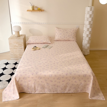 DoDo 兜兜 2025新款全棉双层纱印花单床单（可定做尺寸） 倾心-玉