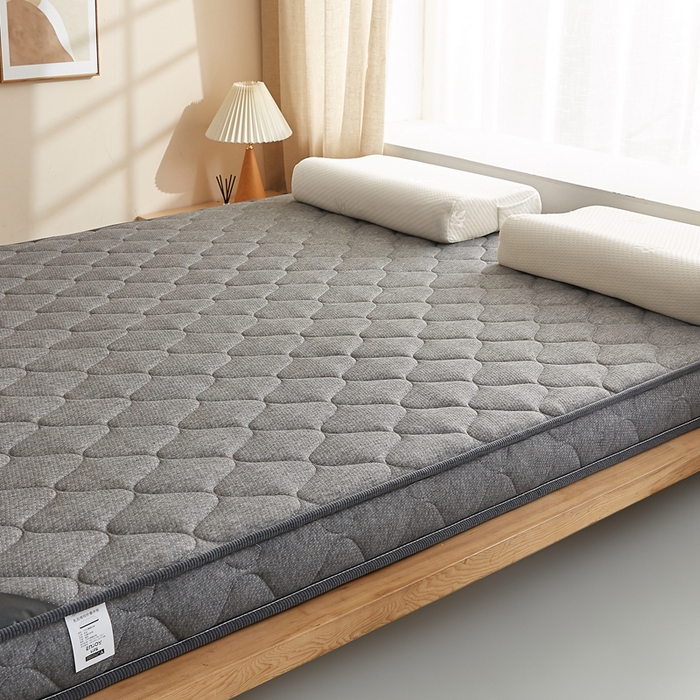 91家纺网 家纺一手货源 找家纺 艺博床垫 2025新款25d立体海绵床垫 格子灰