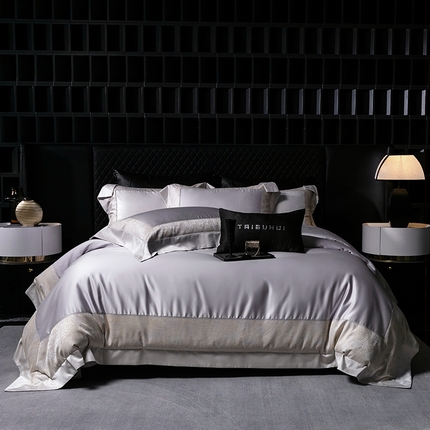 91家纺网 家纺一手货源 找家纺 （总）太古汇家居 2025新款斑马色织美杜莎四件套